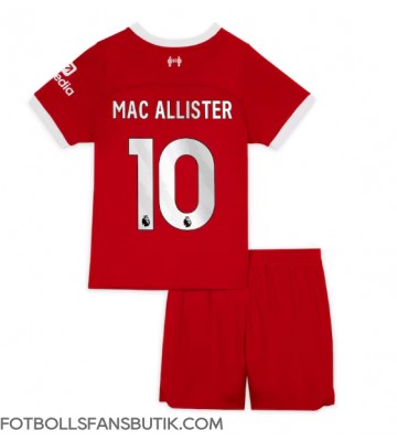 Liverpool Alexis Mac Allister #10 Replika Hemmatröja Barn 2023-24 Kortärmad (+ Korta byxor)